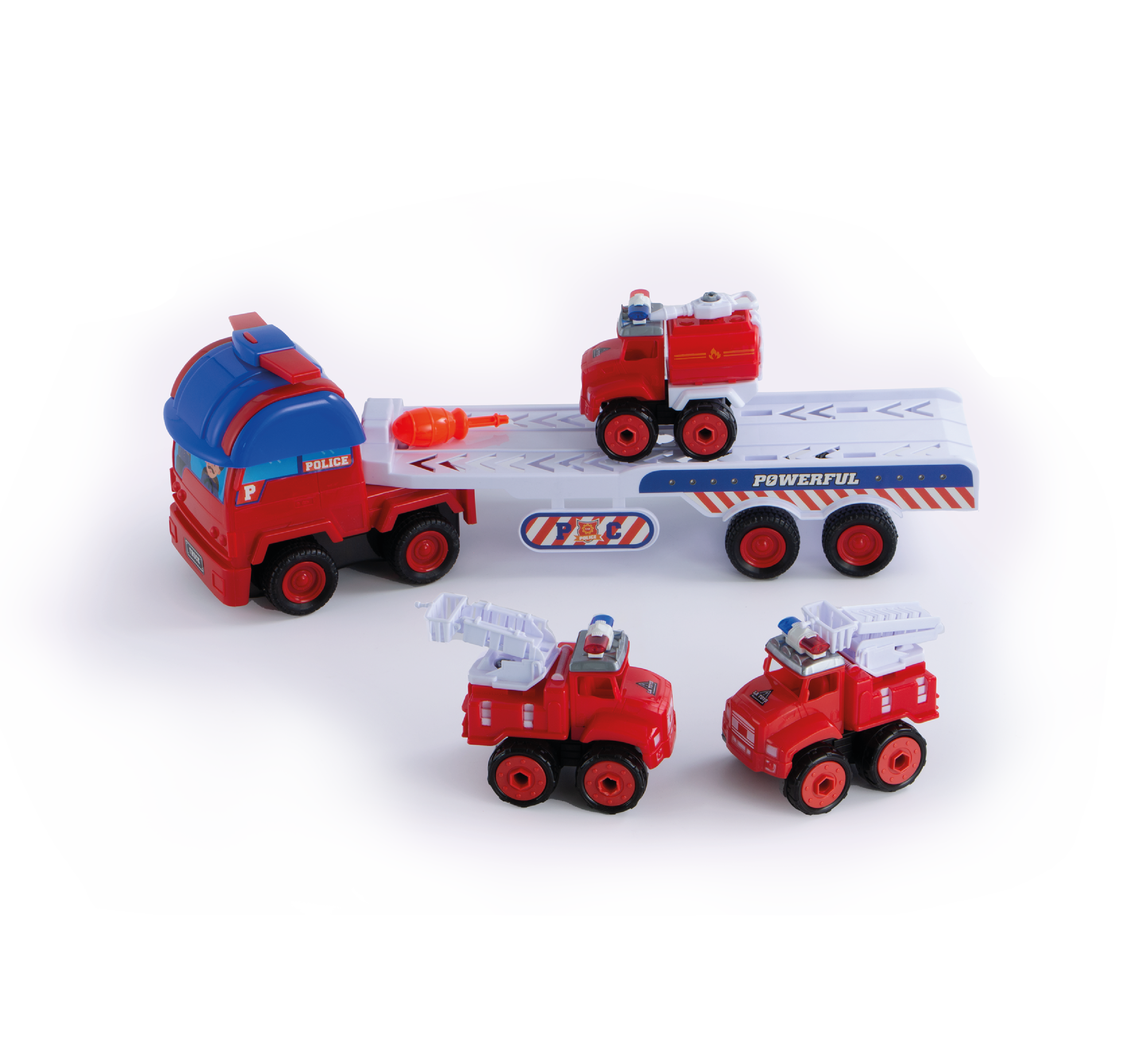 HỘP XE CONTAINER CẢNH SÁT CHỞ 3 XE CỨU HỘ TỰ LẮP RÁP
